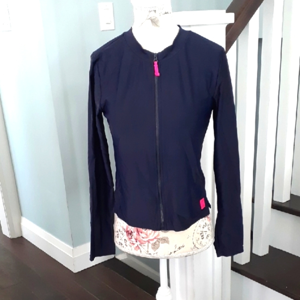 * GAP Kids navy long sleeve Rash Guard swim top